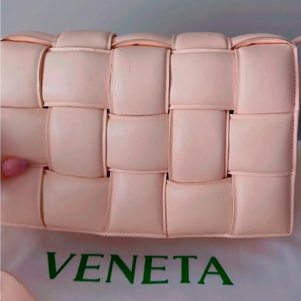 Bottega Veneta Padded Cassette in Peach - Picture 3 of 10
